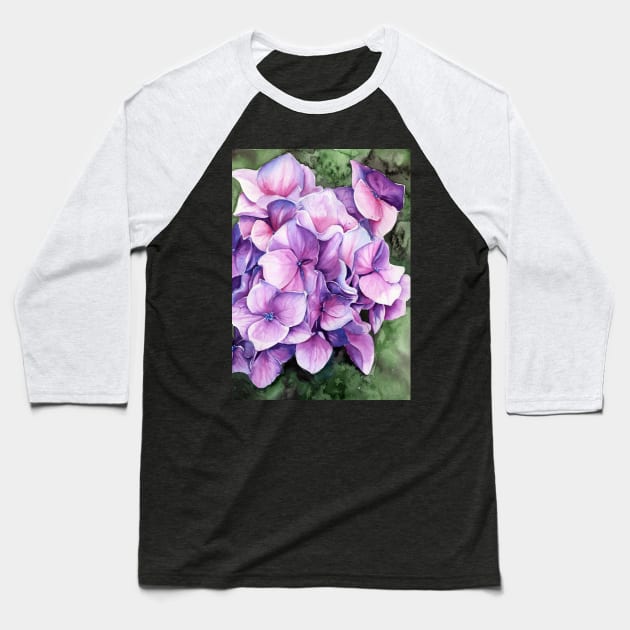 Flowers Baseball T-Shirt by Kira Balan